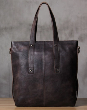 Handmade Leather handbag purse tote shoulder bag for women leather shopper bag
