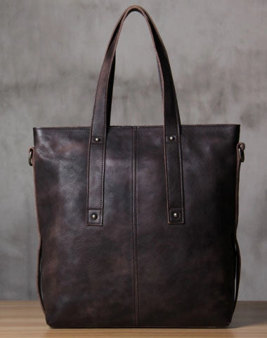 Handmade Leather handbag purse tote shoulder bag for women leather shopper bag
