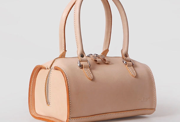 Handmade Leather handbag shoulder bag Boston bag for women leather shoulder bag