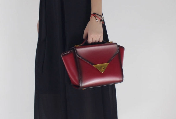 Handmade Leather handbag shoulder bag winged for women leather crossbody bag