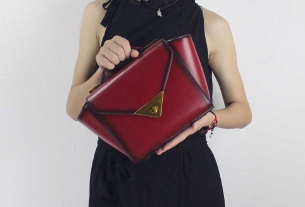 Handmade Leather handbag shoulder bag winged for women leather crossbody bag