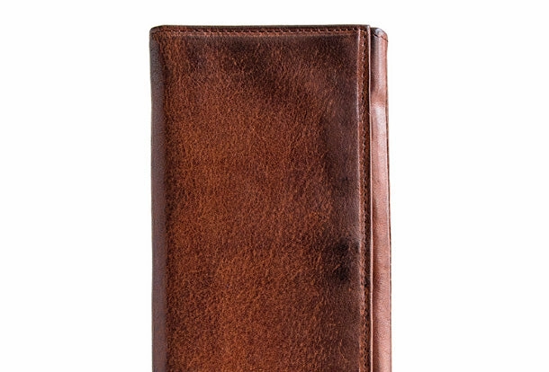 Handmade leather long wallet leather men phone clutch vintage wallet for men