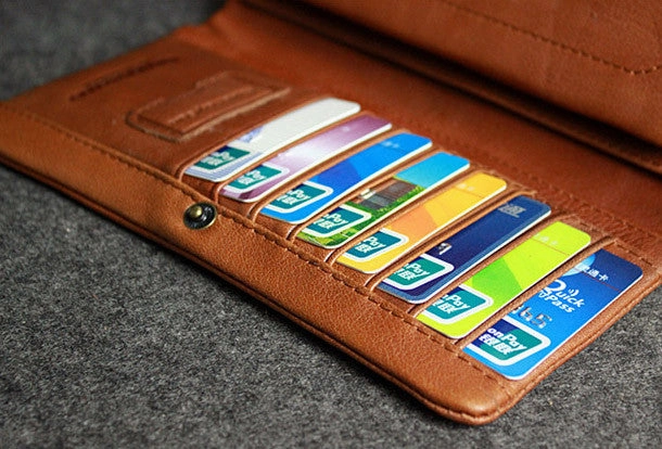 Handmade leather men clutch brown vintage zip clutch men long wallet purse clutch