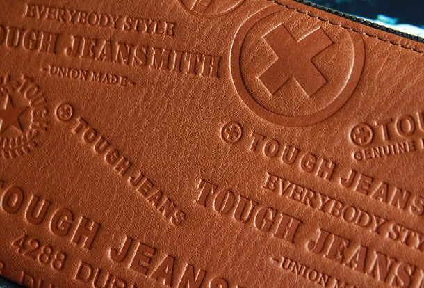 Handmade leather men wallet clutch brown vintage zip men long wallet purse clutch