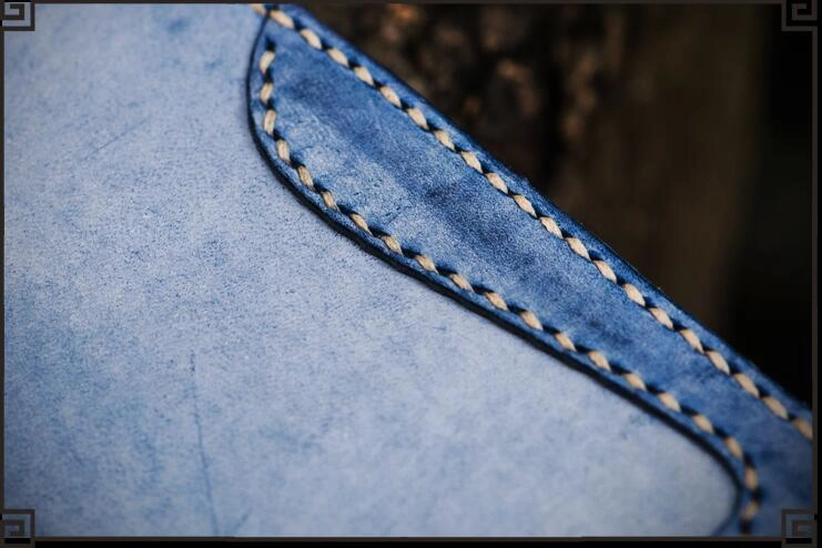 Handmade Leather Mens Biker Chain Wallet Cool Leather Wallet Long Clutch Wallets for Men