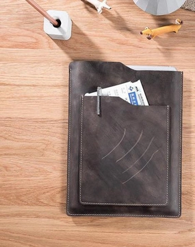 Handmade Leather Mens Clutch Cool Slim iPad Pro Case iPad Pro Cover for Men
