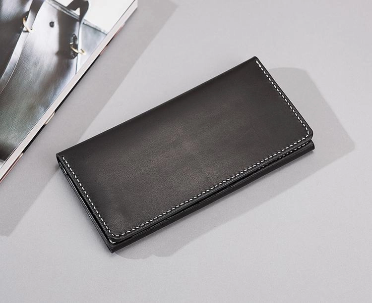 Handmade Leather Mens Clutch Wallet Cool Leather Wallet Long Phone Wallets for Men