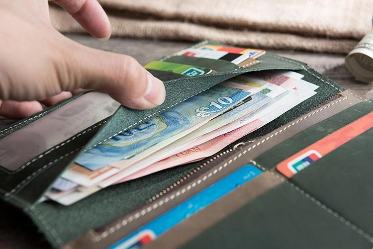 Handmade Leather Mens Clutch Wallet Cool Leather Wallet Long Phone Wallets for Men