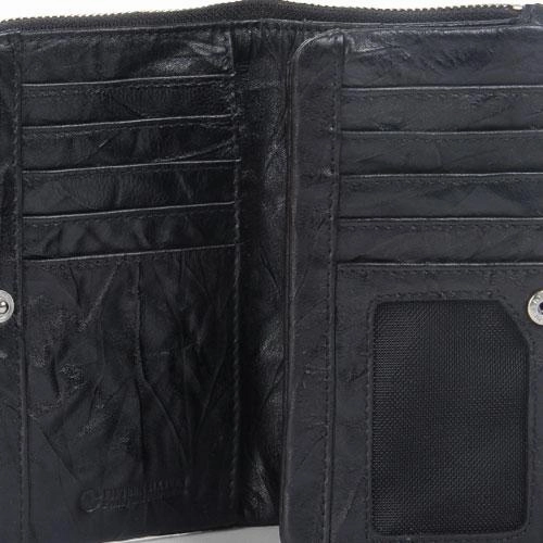 Handmade Leather Mens Cool Long Leather Wallet Zipper Wristlet Clutch Wallet