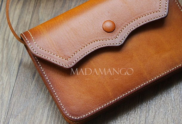 Handmade Leather Small phone Purse shoulder bag leather crossbody bag for women