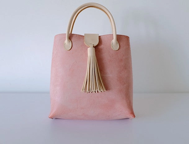Handmade Leather Womens Handbag Shoulder Bag Crossbody Purse Tassels for Women
