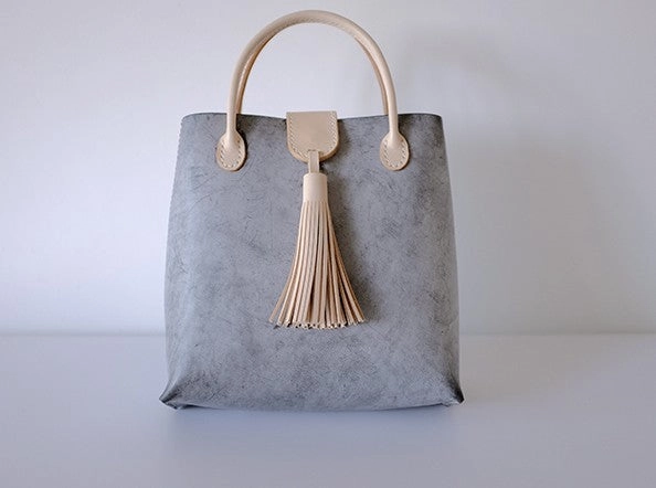 Handmade Leather Womens Handbag Shoulder Bag Crossbody Purse Tassels for Women