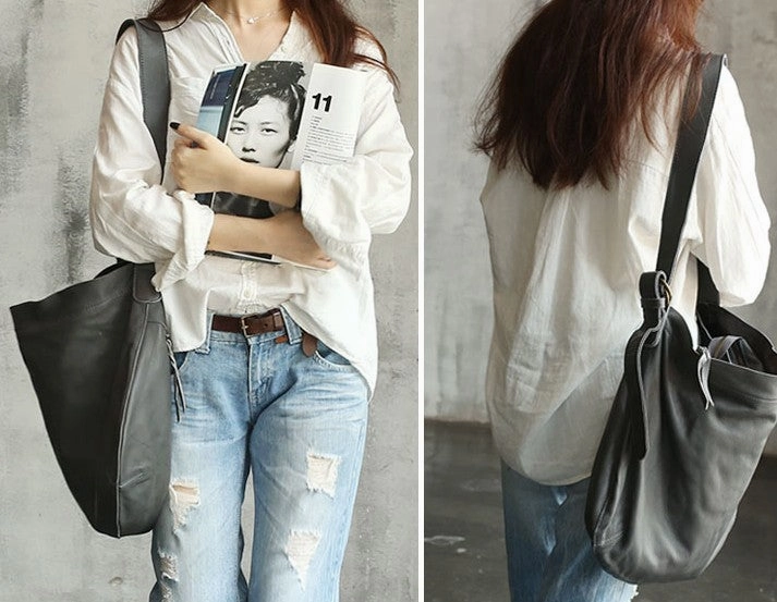 Handmade LEATHER WOMENs Hobo Shoulder Tote Vintage SHOULDER BAG FOR WOMEN