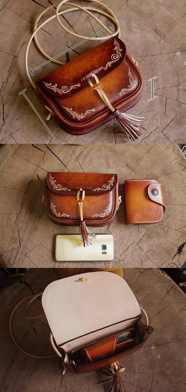 Handmade LEATHER WOMENs SHOULDER Purse Vintage Crossbody Purses FOR WOMEN