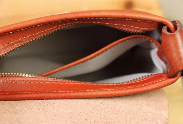 Handmade rustic leather Satchel School crossbody Shoulder Bag for women