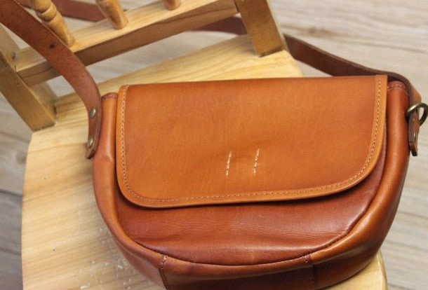 Handmade shoulder bag vintage rustic leather crossbody Shoulder Bag for women