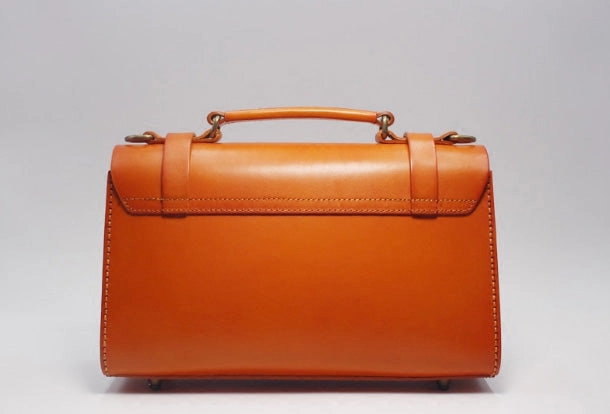 Handmade Vintage Leather Messenger Bag Purse Satchel Bag Crossbody Shoulder Bag for Girl Women Lady