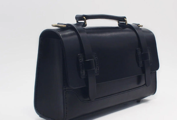 Handmade Vintage Leather Messenger Bag Purse Satchel Bag Crossbody Shoulder Bag for Girl Women Lady