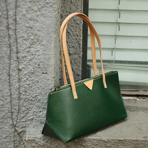 Handmade Vintage Womens Black Leather Handbags Unique Leather Womens Shoulder Purse