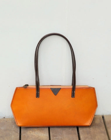 Handmade Vintage Womens Black Leather Handbags Unique Leather Womens Shoulder Purse