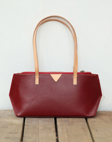 Handmade Vintage Womens Black Leather Handbags Unique Leather Womens Shoulder Purse