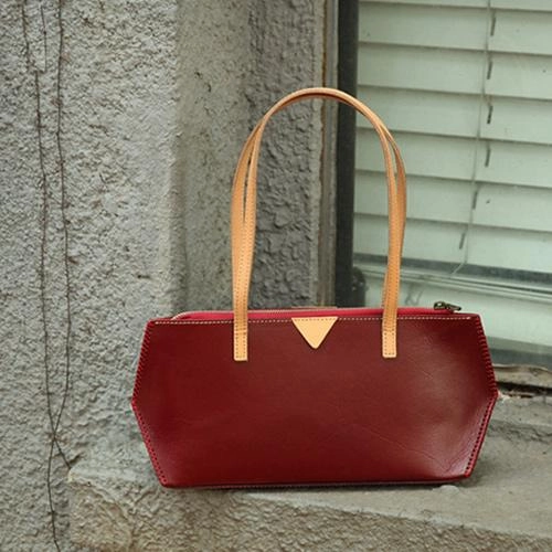 Handmade Vintage Womens Leather Handbags Unique Leather Womens Shoulder Purses