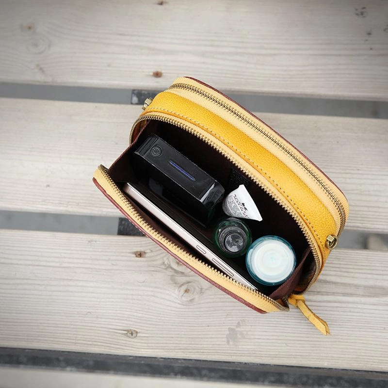 Handmade Women's Black Leather Shoulder Clutch Purse Handbag Crossbody Bag Clutch Purse