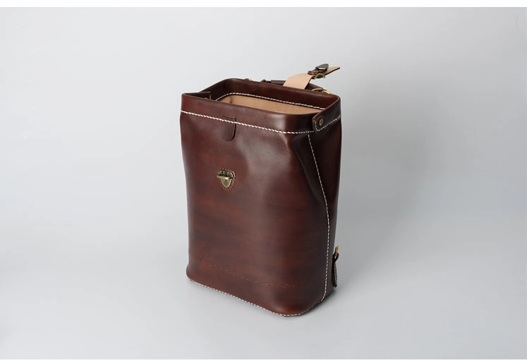 Handmade Womens Green Leather Doctor Backpack Purse Shoulder Doctor Handbag for Women