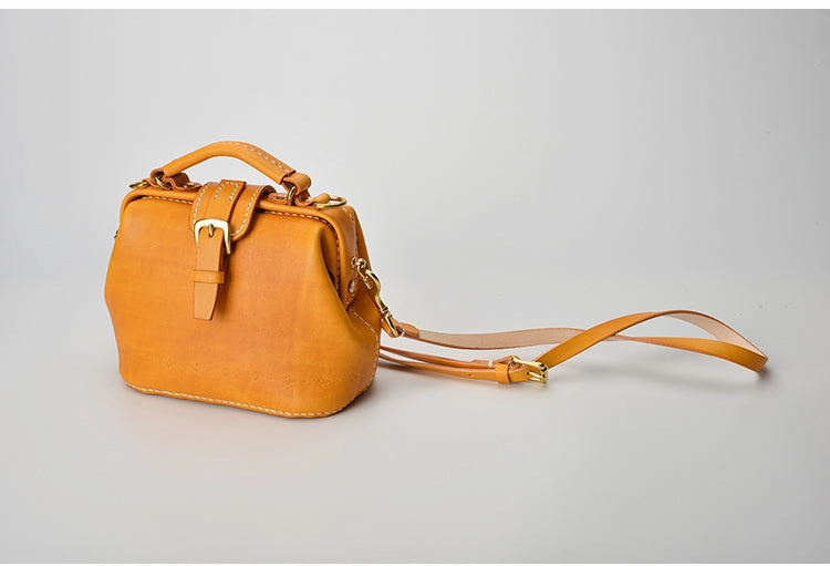 Handmade Womens Rose Leather Small doctor Purse Rose shoulder doctor bags for women