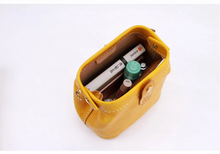 Handmade Womens Tan Leather Small doctor Purse shoulder doctor bags for women