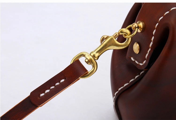 Handmade Womens Tan Leather Small doctor Purse shoulder doctor bags for women