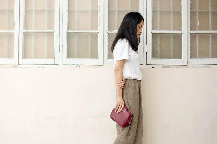 Handmade Womens Tan Leather Small doctor Purse shoulder doctor bags for women
