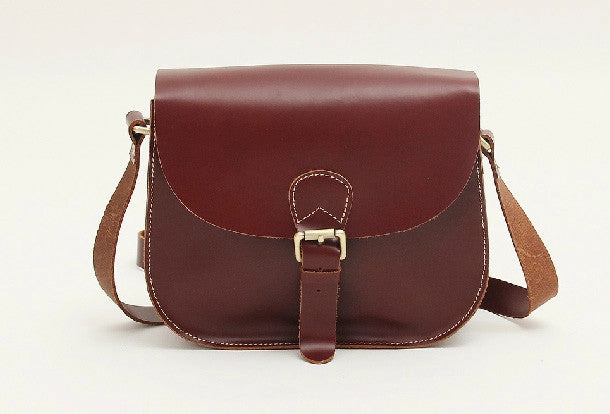 Handmade womens vintage leather crossbody bag  Shoulder Bag for women