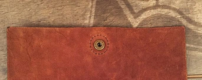 HandmadeLeather Mens Cool Long Leather Wallet Slim Travel Passport Wallet Clutch Wallet for Men
