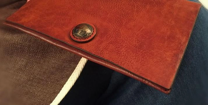 HandmadeLeather Mens Cool Long Leather Wallet Slim Travel Passport Wallet Clutch Wallet for Men