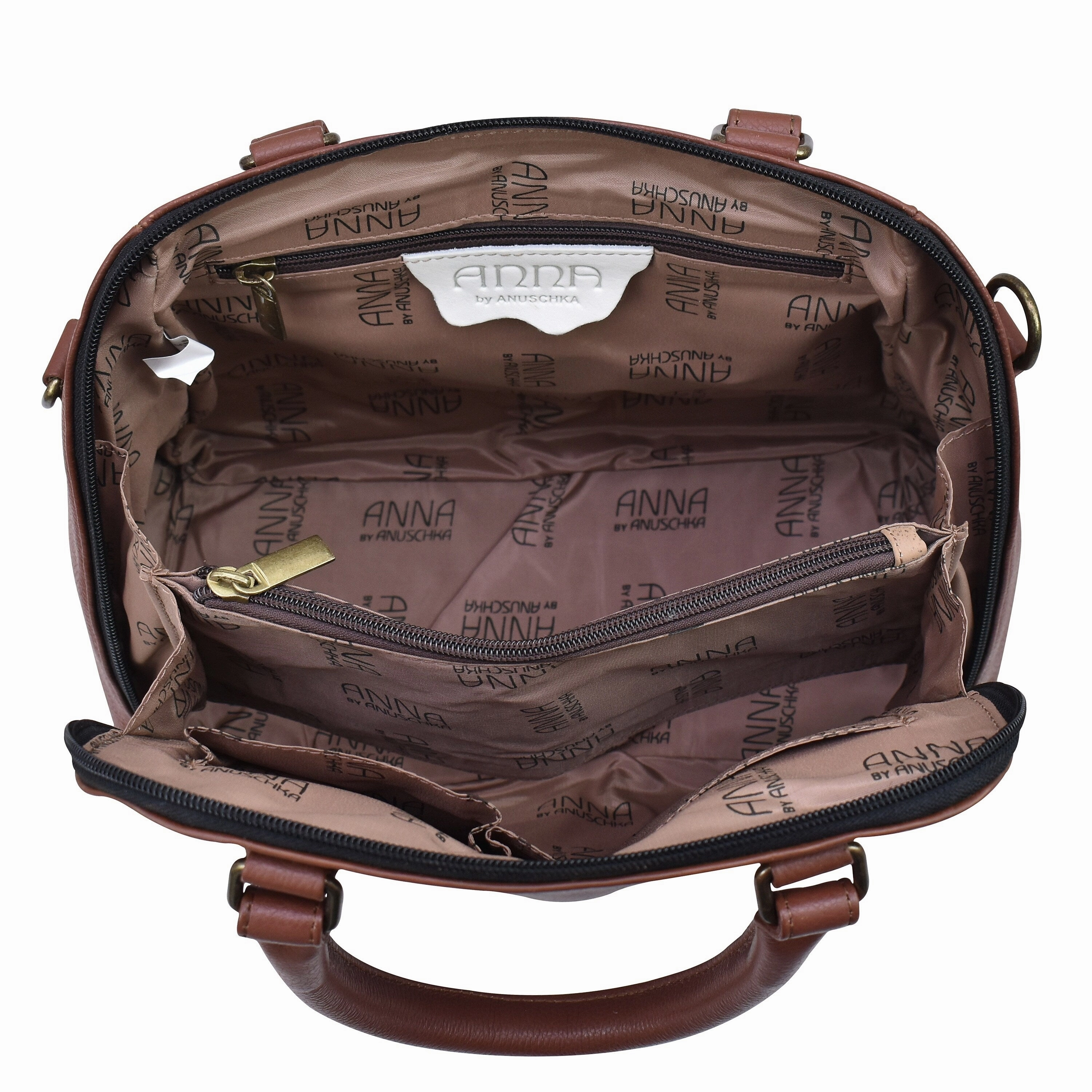 Handpainted Leather Organizer Satchel - African Elephant