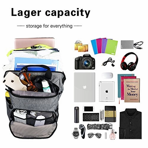 Hap Tim Laptop Backpack, Travel Backpack for Women, Grey Work Backpack (7651-G)
