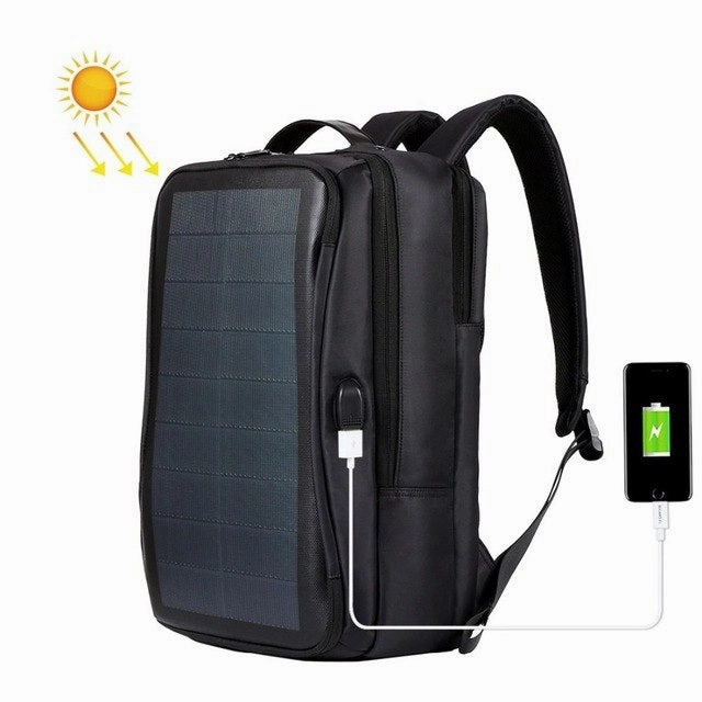Haweel Outdoor Solar Backpack Bags Flexible Solar Panel 14W Power Backpack Laptop Bag Handle Usb