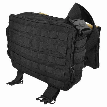 HAZARD 4 Sherman Laptop-Messenger Brief, Black