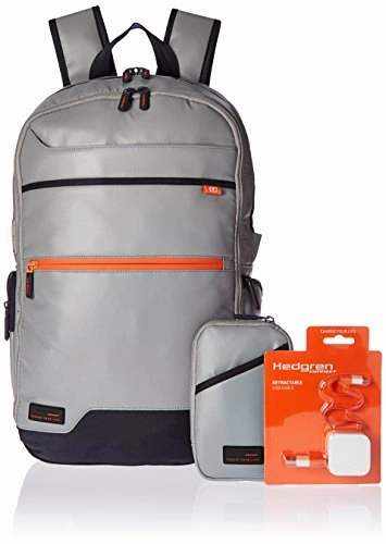 Hedgren Junction 15-Inch Laptop Backpack W/Retractable Usb Cable Dedicated Battery Storage (Battery