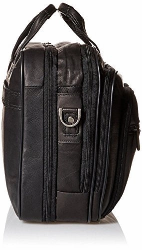 Heritage Colombian Leather Top Zip EZ-Scan 15.6" Computer Portfolio in Brown