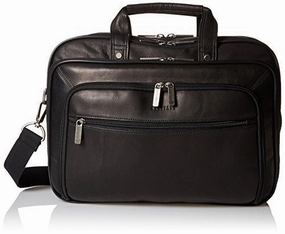 Heritage Double Gusset Top Zip Ez Scan Computer Case, Black, One Size