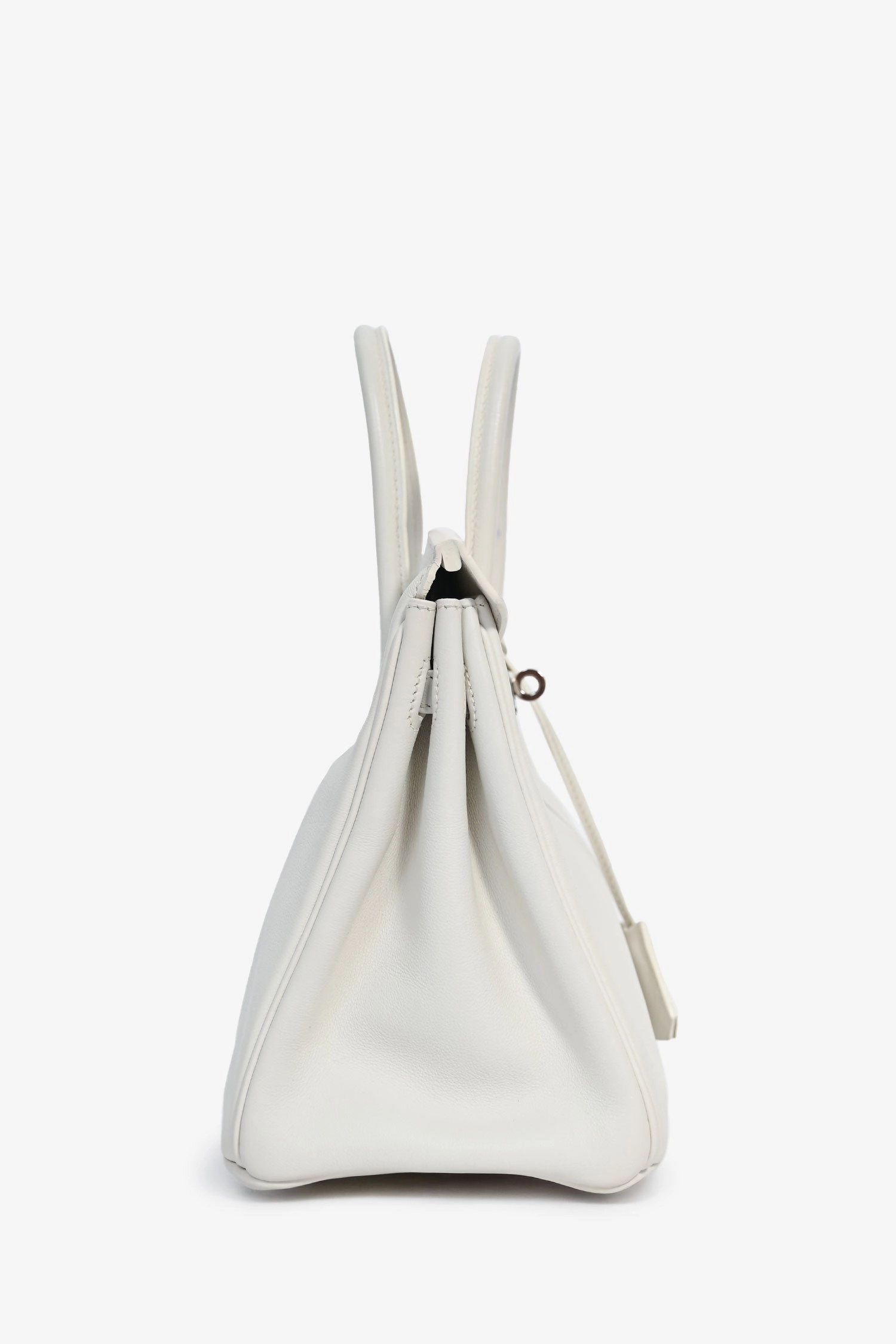 Hermes 2008 White Swift Leather Birkin 25