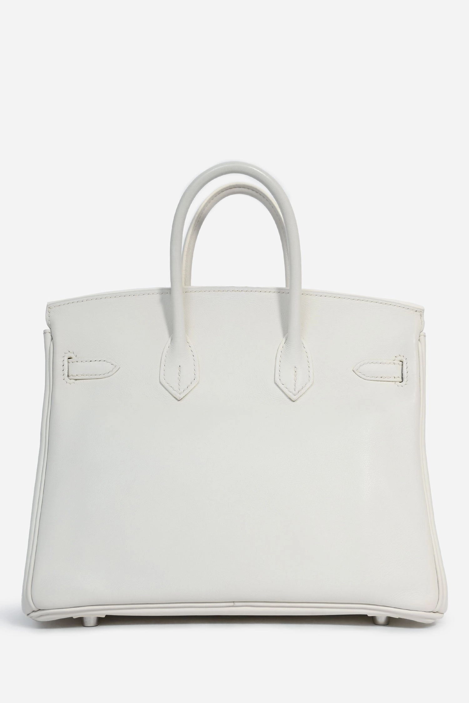 Hermes 2008 White Swift Leather Birkin 25