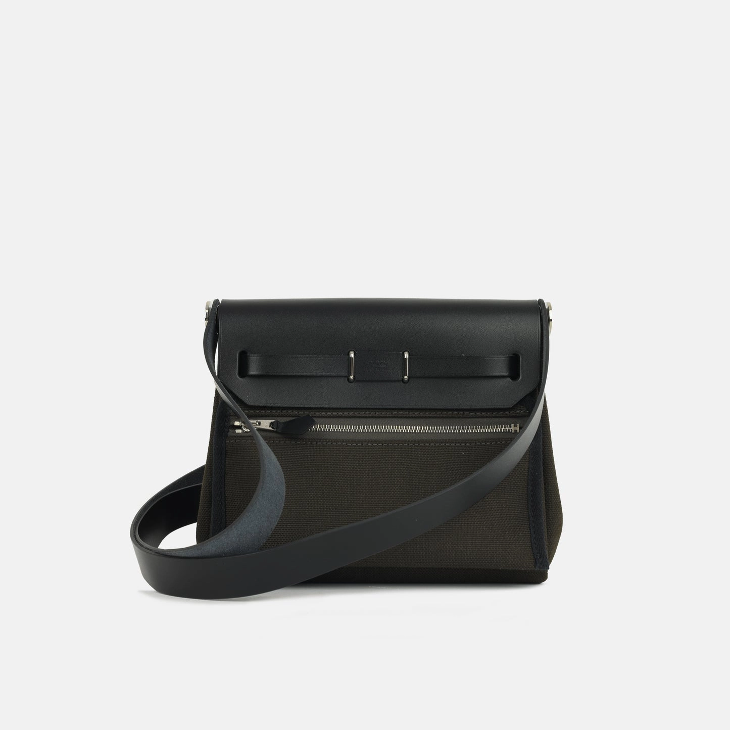 Hermes - Herbag 20 - Dark Bronze Canvas / Noir Hunter PHW - 2024 - Brand New