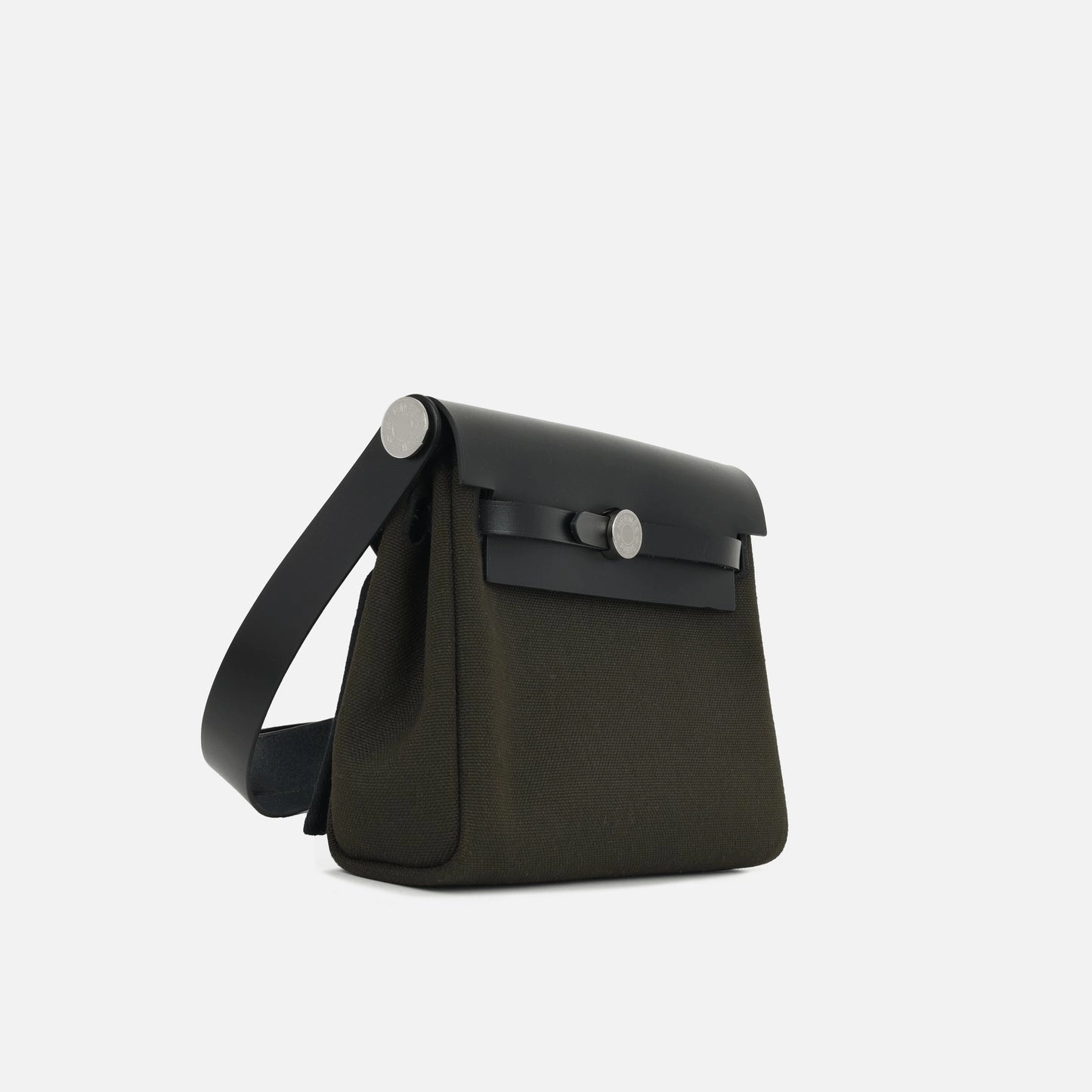 Hermes - Herbag 20 - Dark Bronze Canvas / Noir Hunter PHW - 2024 - Brand New