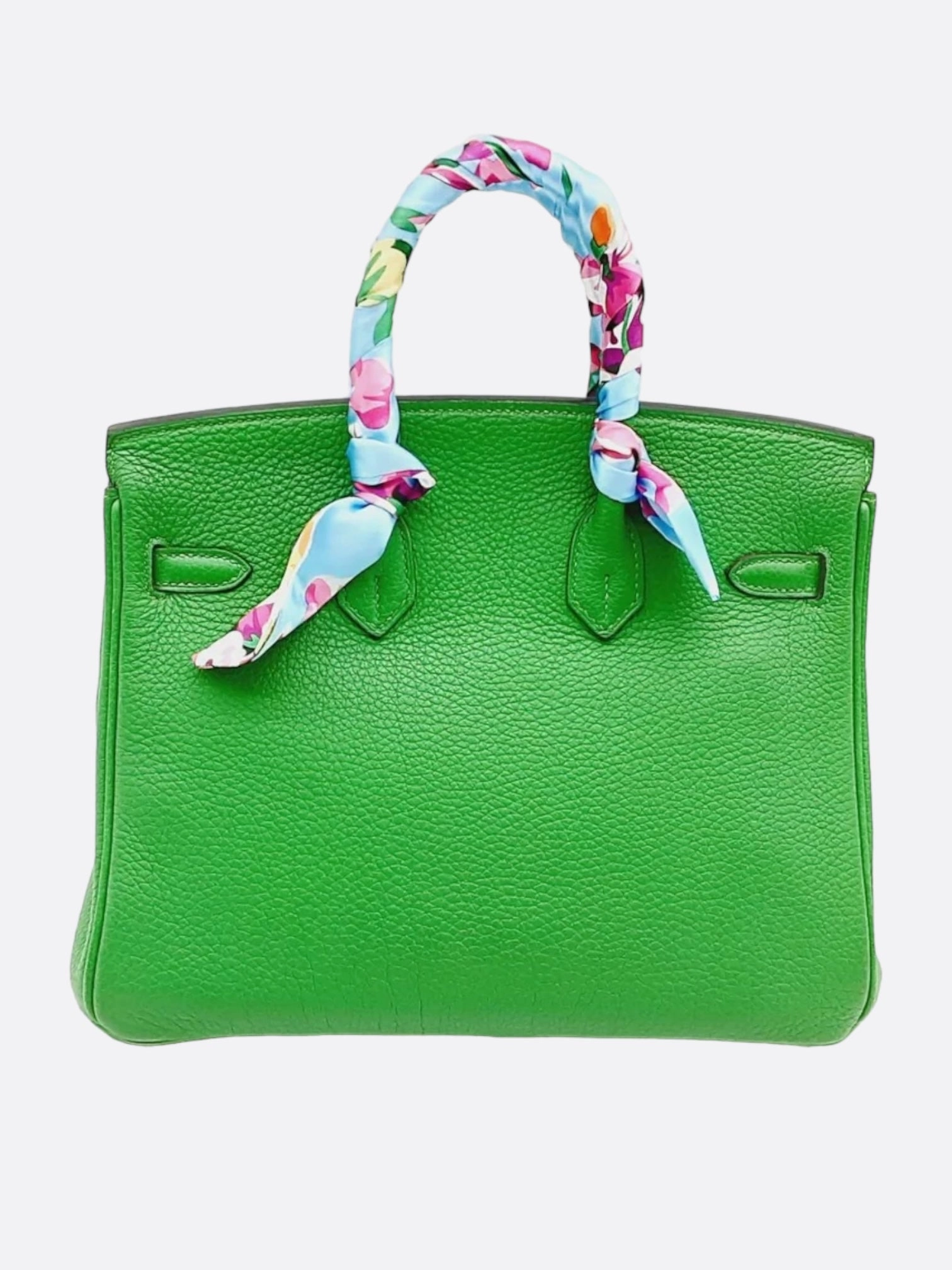 Hermes Bamboo Green Clemence Birkin 25