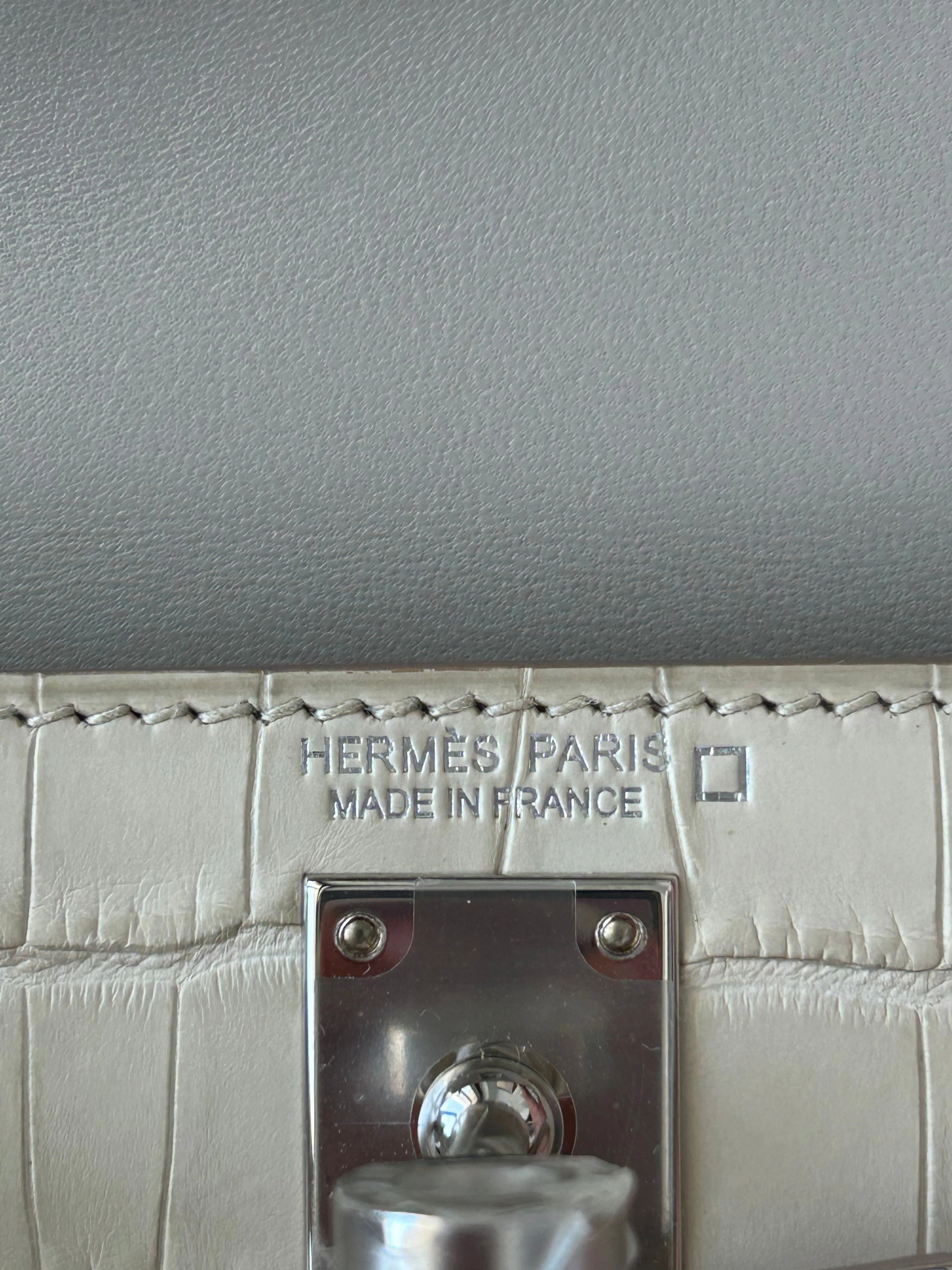 Hermes Beton Alligator Mini Kelly 20