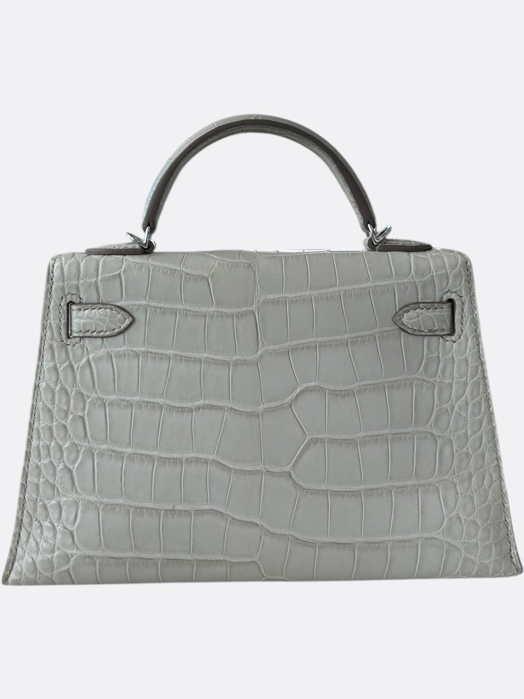Hermes Beton Alligator Mini Kelly 20