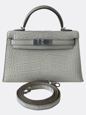 Hermes Beton Alligator Mini Kelly 20